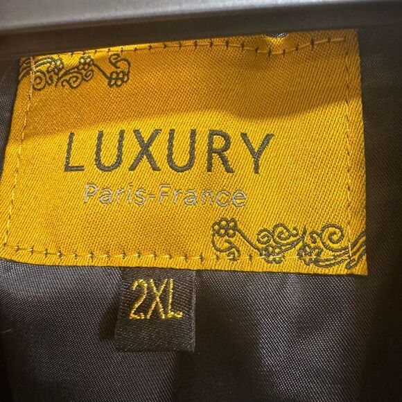 Gray Leopard Print Faux Fur Trench Coat - Picture 7 of 11